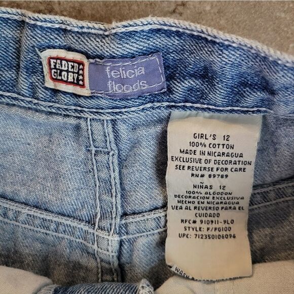 Faded Glory Felicia Floods Denim Capri 100% Cotton - Picture 3 of 9
